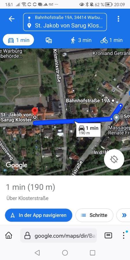 Warburg, Fewo "Sweet Home" 2,5 Zi- Eg-Separater Eingang - Parkplatz - Terasse- Komfortabel,Renoviert Extérieur photo
